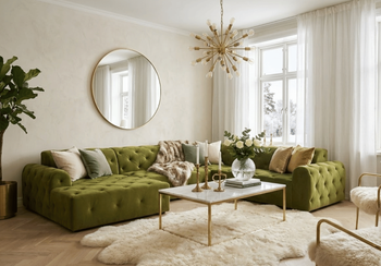 Ecksofa mit eleganter Steppung CANDY 334x254 cm