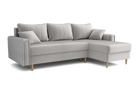 Ecksofa mit Schlaffunktion und Bettkasten, Sofa L-form Rechts, 235x144x80 Solo