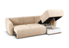 Ecksofa mit Schlaffunktion und Bettkasten, L-form 255x165x91 cm Lola