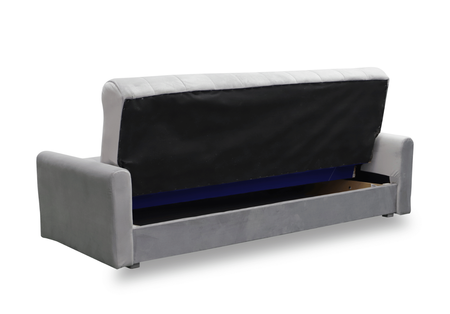 Sofa mit Schlaffunktion, Bettcouch, Schlafsofa mit Bettkasten Marion 205x85x87 cm