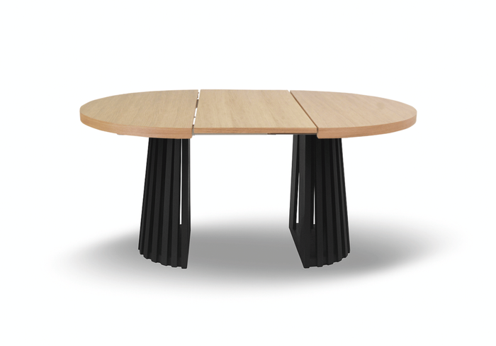 Runde Tisch, Holztisch, Esstisch, Klapptisch 110-210 cm T-77