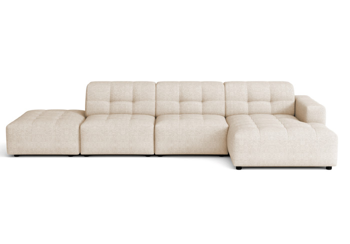 5-Sitzer-Ecksofa mit Ottomane BERGO 341 × 166 cm