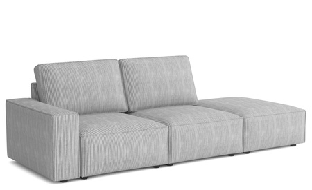 Modulare Sofa 3-Sitzer 255x102x90 cm Fergi Beige