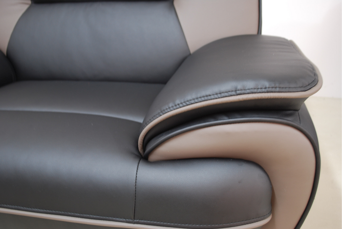 Sofa 2-Sitzer Couch Kunstleder ONYX 168x87x89 cm Kunstledersofa 2-er