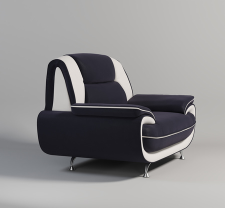 Sofa 2-Sitzer Couch Kunstleder Industrieleder 168x87x89 cm Onyx