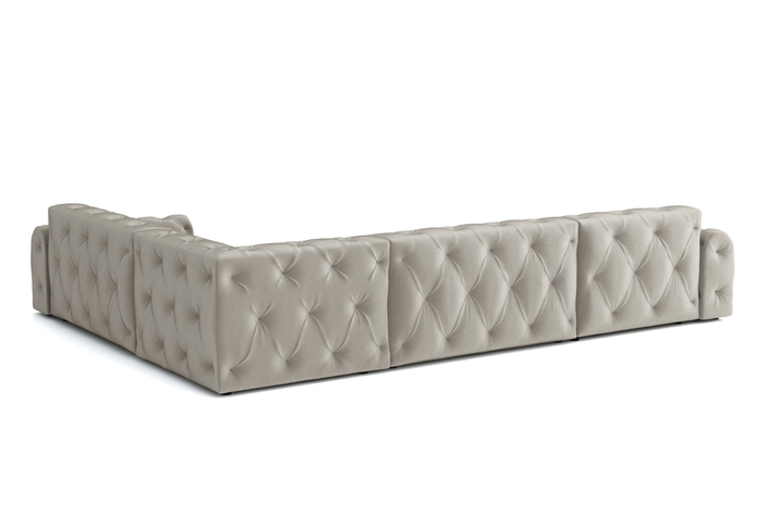 Ecksofa mit eleganter Steppung CANDY 334x254 cm