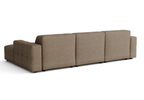Modulare Ecksofa L-form Rechts Bergi 284x166x70 cm Creme