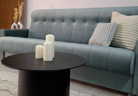 Sofa mit Schlaffunktion, Bettcouch, Schlafsofa mit Bettkasten Marion 205x85x87 cm