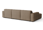 Modulare Ecksofa L-form Rechts Bergi 284x166x70 cm Creme