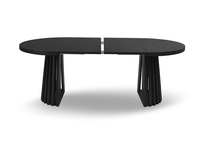 Runde Tisch, Holztisch, Esstisch, Klapptisch 110-210 cm T-77