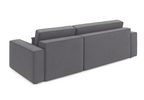 Ecksofa mit Schlaffunktion und Bettkasten L-form 244x142x80 cm Denis 