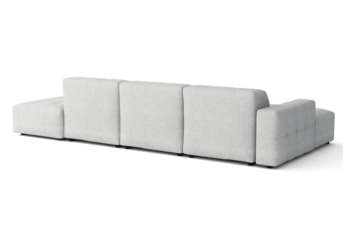 5-Sitzer-Ecksofa mit Ottomane BERGO 341 × 166 cm