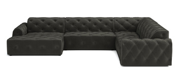 Ecksofa U-form, Stil Chesterfield 334x254x80 cm Candi