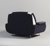 Sofa 2-Sitzer Couch Kunstleder Industrieleder 168x87x89 cm Onyx