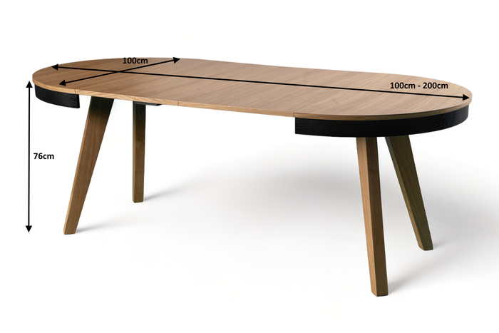 Runder Tisch, Esstisch, Holztisch T70 100-200 cm