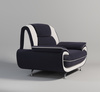 Design-Sessel Onyx in Braun-Weiß – Moderner Loungesessel mit ergonomischem Komfort & Premium-Polsterung