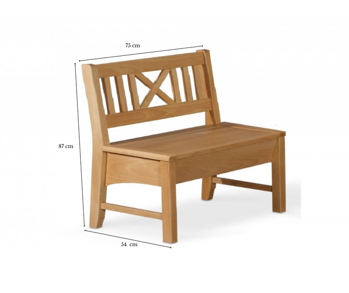 Küchen Kollektion Essgruppe Frühstückecke Holz Buche Bank 3 Sitzer Küchenbank Massivholz  Merlin