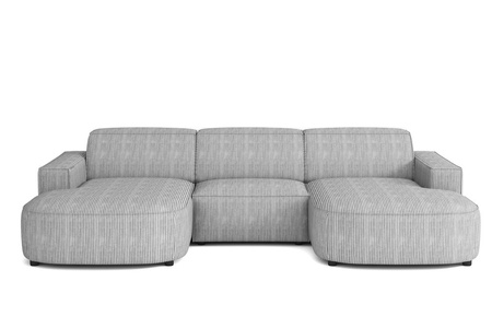 Couch U-form, Ecksofa Lucas 284x166x70 cm