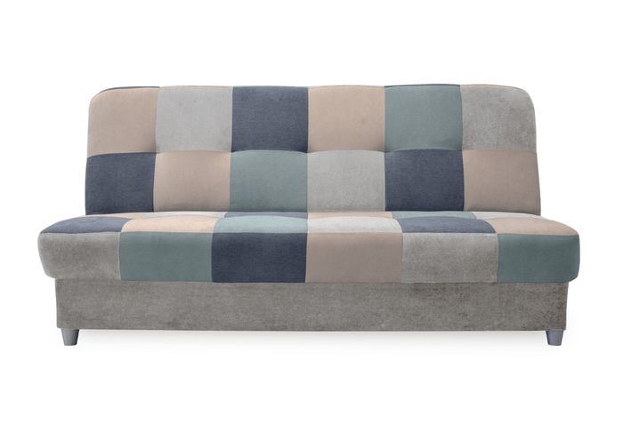 Sofa mit Schlaffunktion, Bettcouch, Schlafsofa mit Bettkasten Quadrat 190x58x98 cm