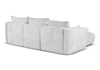 Ecksofa mit Schlaffunktion und Bettkasten, L-form 255x165x91 cm Lola