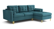Ecksofa mit Schlaffunktion und Bettkasten, L-form 246x172x101 cm Sevilla