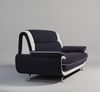 Sofa Set Onyx Set 3-2-1 Couch Set aus Stoff Farbauswahl (weiß-braun)