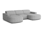 Couch U-form, Ecksofa Lucas 284x166x70 cm
