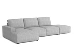 Modulare Ecksofa Links 341x166x90 cm L-form Fergi 