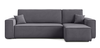 Ecksofa mit Schlaffunktion und Bettkasten L-form 244x142x80 cm Denis 