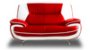 Sofa 2-Sitzer Couch Kunstleder Industrieleder 168x87x89 cm Onyx
