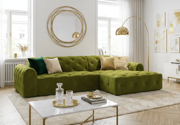 Ecksofa L-form 260x170x80 cm Chesterfield Candi