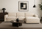 Ecksofa L-form, 3-Sitzer 284x102x70cm Lucas