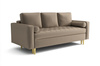 Schlafsofa mit Bettkasten 225 x 100 x 96 cm Moris 