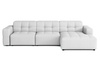 Modulare Ecksofa L-form Rechts Bergi 284x166x70 cm Creme