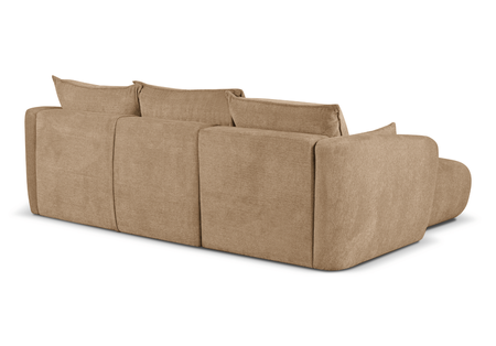 Ecksofa mit Schlaffunktion und Bettkasten, L-form 255x165x91 cm Lola