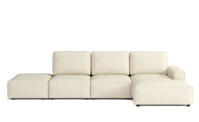 Modulare Ecksofa Links 341x166x90 cm L-form Fergi 