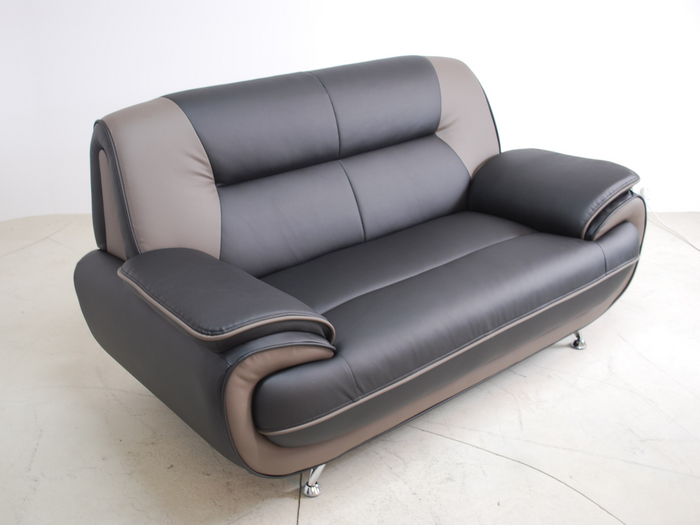 Sofa 3-Sitzer Couch Kunstleder ONYX 198x87x89 cm Kunstledersofa 3-er