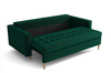 Schlafsofa mit Bettkasten 225 x 100 x 96 cm Moris 