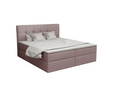 Boxspringbett 200x200 mit Bettkasten - Bett mit Matratze und 2 Bettkästen - Schlafzimmerbett mit Topper - Bequemes und Elegantes Doppelbett Holly