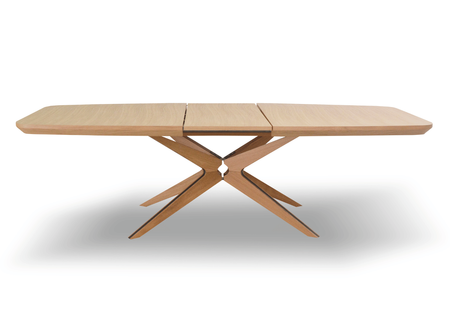 Ausziehbarer Eichentisch 110 cm x 200–300 cm, Modell T78