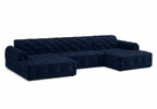 Ecksofa U-form mit eleganter Steppung CANDY 390x170 cm