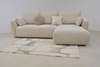 Ecksofa mit Schlaffunktion und Bettkasten, L-form 255x165x91 cm Lola