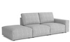 Modulare Sofa 3-Sitzer 255x102x90 cm Fergi Beige