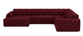Ecksofa U-form, Stil Chesterfield 334x254x80 cm Candi