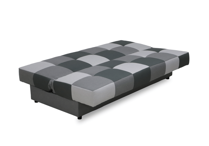 Sofa mit Schlaffunktion, Bettcouch, Schlafsofa mit Bettkasten Quadrat 190x58x98 cm