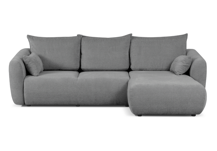 Ecksofa mit Schlaffunktion und Bettkasten, L-form 255x165x91 cm Lola
