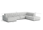 Ecksofa U-form links 364x262x70 cm modular Sofa Bergi 