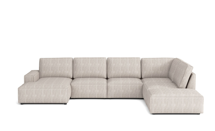 Ecksofa U-form Fergi 366x257x90 cm