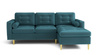 Ecksofa mit Schlaffunktion und Bettkasten, L-form 246x172x101 cm Sevilla