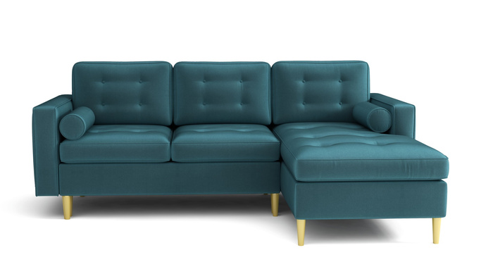 Ecksofa mit Schlaffunktion und Bettkasten, L-form 246x172x101 cm Sevilla